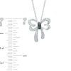 Thumbnail Image 2 of Enhanced Black and White Diamond Accent Butterfly Necklace in Sterling Silver