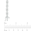 Thumbnail Image 2 of Diamond Accent "XO" Link Bracelet in Sterling Silver - 7.25"