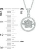 Thumbnail Image 2 of 1/10 CT. T.W. Diamond Dog Paw Pendant in Sterling Silver