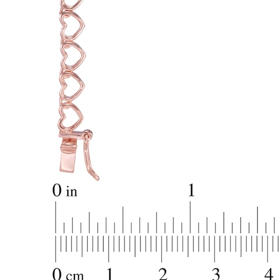 1/10 CT. T.w. Diamond Heart Necklace in Sterling Silver and 18K Rose Gold Plate - 16"