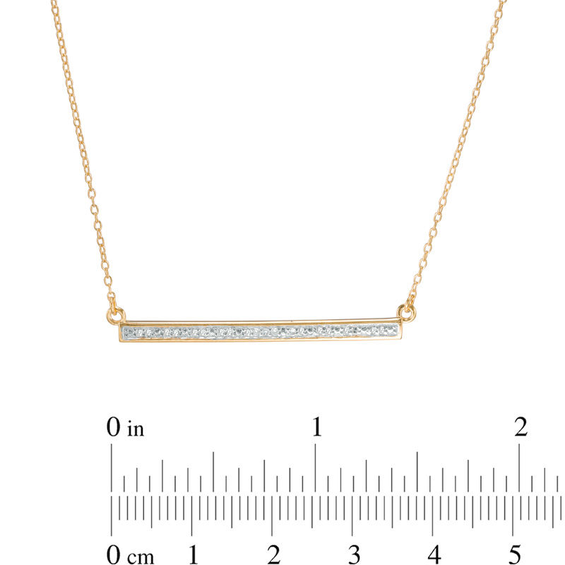 Signature Collection 14k Yellow Gold Curved Bezel Set Diamond Bar Necklace  by Gabriel NY - Style #NK5797Y NK5797Y - Emerald Lady Jewelry