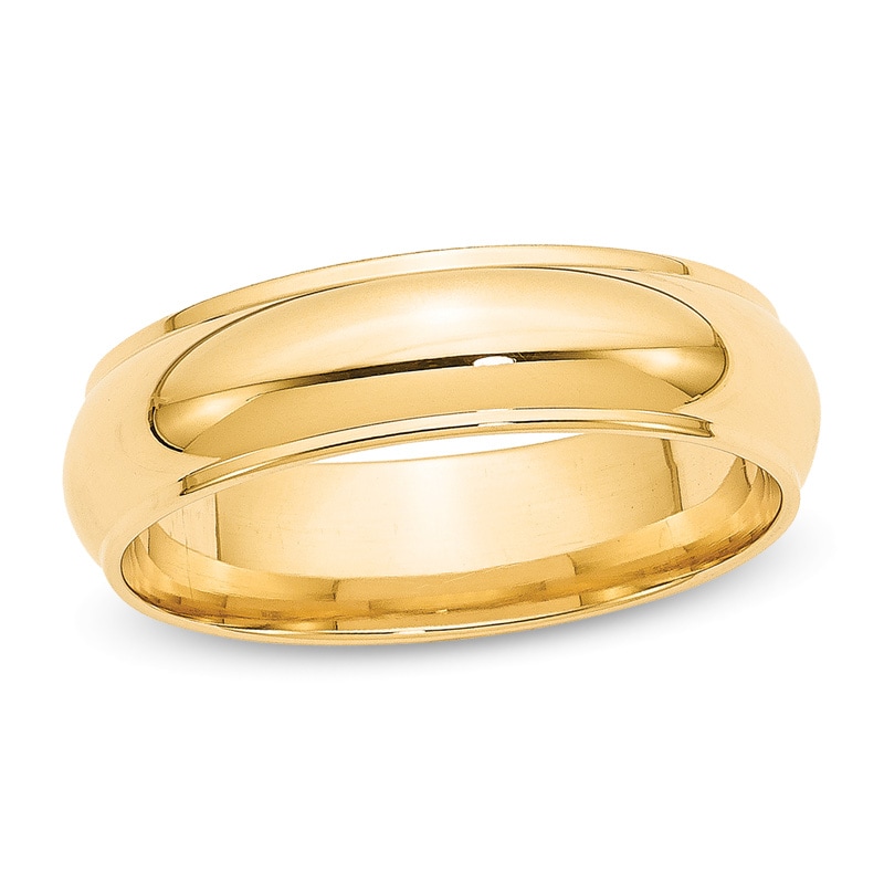 Men's 6.0mm Wedding Band in 14K Gold Zales