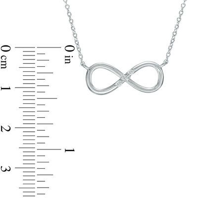 Diamond Accent Three Stone Infinity 