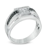 Thumbnail Image 2 of 5/8 CT. T.W. Enhanced Black and White Diamond Ring in 10K White Gold