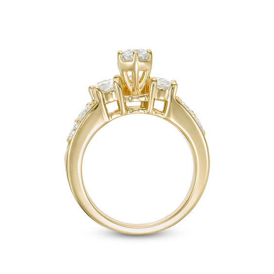 3 CT. T.w. Diamond Past Present FutureÂ® Bridal Set in 14K Gold