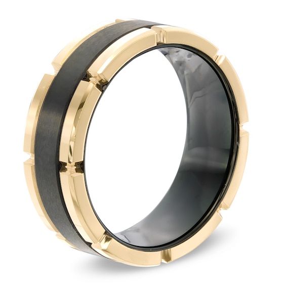 3.0mm Flat Square-Edged Wedding Band 14K Gold