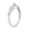 Thumbnail Image 1 of 1/6 CT. T.W. Diamond Infinity Pendant, Earrings and Ring Set in Sterling Silver - Size 7