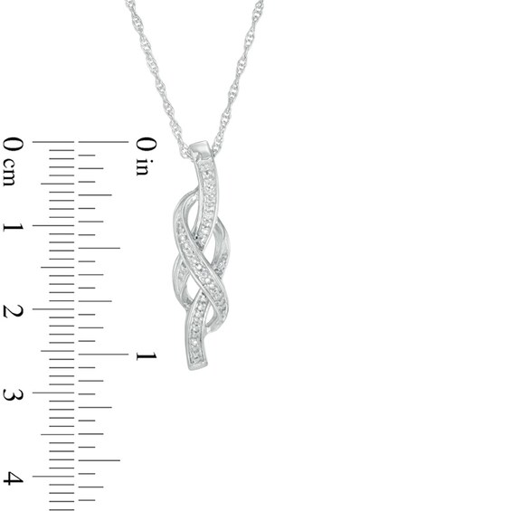1/6 CT. T.w. Diamond Infinity Pendant, Earrings and Ring Set in Sterling Silver - Size 7