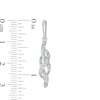 Thumbnail Image 3 of 1/6 CT. T.W. Diamond Infinity Pendant, Earrings and Ring Set in Sterling Silver - Size 7