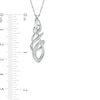 Thumbnail Image 2 of Diamond Accent Intertwining Pendant in Sterling Silver