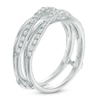 Thumbnail Image 2 of 1/4 CT. T.W. Diamond Double Crossover Solitaire Enhancer in 10K White Gold