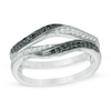 Thumbnail Image 1 of 1/3 CT. T.W. Enhanced Black and White Diamond Solitaire Enhancer in 10K White Gold