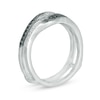 Thumbnail Image 2 of 1/3 CT. T.W. Enhanced Black and White Diamond Solitaire Enhancer in 10K White Gold