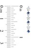 Thumbnail Image 3 of Vera Wang Love Collection 1/5 CT. T.W. Diamond and Blue Sapphire Linear Drop Earrings in 14K White Gold