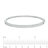 Thumbnail Image 3 of Vera Wang Love Collection 1/2 CT. T.W. Diamond and Blue Sapphire Bangle in Sterling Silver