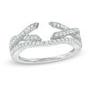 Thumbnail Image 0 of 1/3 CT. T.W. Diamond Twist Solitaire Enhancer in 10K White Gold