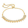 Thumbnail Image 0 of 1/2 CT. T.W. Diamond "S" Bar Bolo Bracelet in 10K Gold - 9.5"