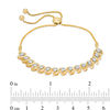 Thumbnail Image 1 of 1/2 CT. T.W. Diamond "S" Bar Bolo Bracelet in 10K Gold - 9.5"