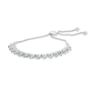 Thumbnail Image 1 of 1/2 CT. T.W. Diamond "S" Bar Bolo Bracelet in 10K White Gold - 9.5"