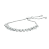 Thumbnail Image 0 of 1/2 CT. T.W. Diamond "S" Bar Bolo Bracelet in 10K White Gold - 9.5"