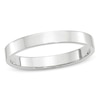 Thumbnail Image 0 of Men's 3.0mm Flat Square-Edged Wedding Band in 14K White Gold