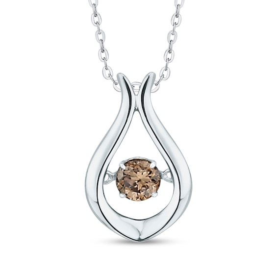 Unstoppable Love™ 1/4 CT. Enhanced Champagne Diamond Flame Pendant in 10K White Gold Unstoppable Love™ 1/4 CT. Enhanced Champagne Diamond Flame Pendant in 10K White Gold