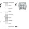 Thumbnail Image 2 of 1/5 CT. T.W. Multi-Diamond Square Frame Stud Earrings in 10K White Gold