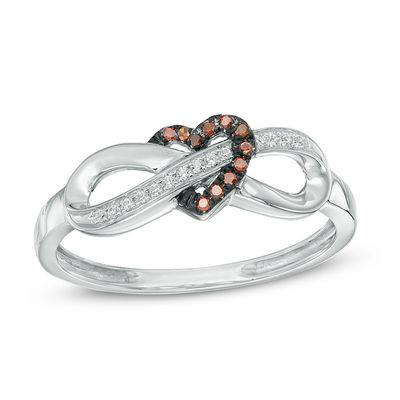 infinity heart engagement ring