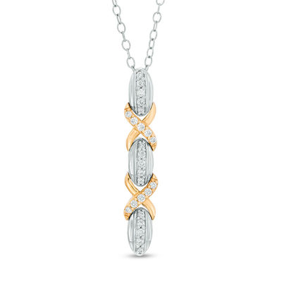 10k gold xoxo necklace