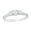 Thumbnail Image 0 of 3/4 CT. T.W. Diamond Past Present Future® Engagement Ring in 14K White Gold