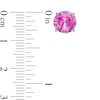 Thumbnail Image 4 of 6.0mm Lab-Created Multi-Color Sapphire Three Pair Stud Earrings Set in Sterling Silver