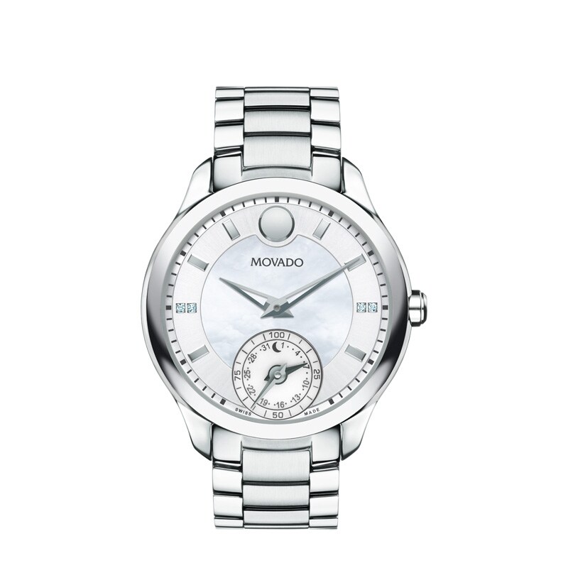Main Image 1 of Ladies' Movado Motion Bellina Diamond Accent Chronograph Smart Watch with Mother-of-Pearl Dial (Model: 660004)
