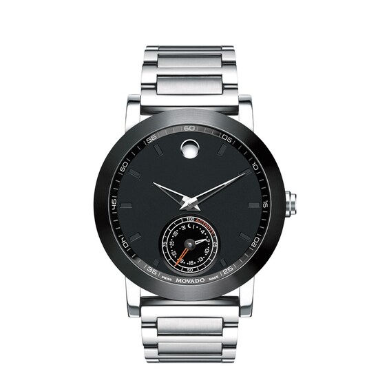 Mens' Movado Motion Museum Sport Chronograph Smart Watch with Black Dial (Model: 660001)