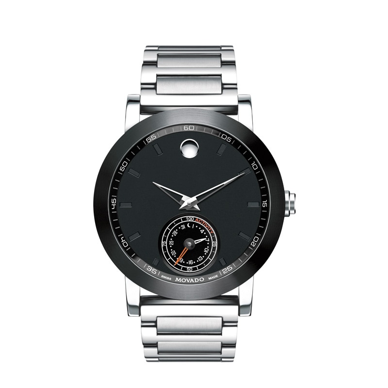 Mens' Movado Motion Museum Sport Chronograph Smart Watch with Black Dial (Model: 660001)