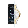 Thumbnail Image 2 of Ladies' Movado Motion Bellina Diamond Accent Two-Tone Chronograph Smart Watch with Mother-of-Pearl Dial (Model: 660005)