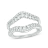 Thumbnail Image 0 of 1 CT. T.W. Diamond Chevron Solitaire Enhancer in 14K White Gold