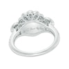 Thumbnail Image 3 of 3/4 CT. T.W. Diamond and Pink Sapphire Frame Past Present Future® Engagement Ring in 14K Two-Tone Gold