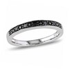 Thumbnail Image 1 of 1/10 CT. T.W. Black Diamond Band in Sterling Silver