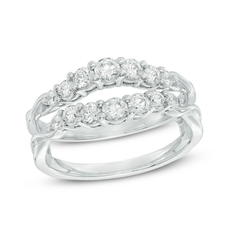 Main Image 1 of Celebration Ideal 7/8 CT. T.W. Diamond Solitaire Enhancer in 14K White Gold (I/I1)