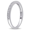 Thumbnail Image 2 of 1/8 CT. T.W. Diamond Vintage-Style Wedding Band in Sterling Silver