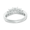 Thumbnail Image 2 of 3 CT. T.W. Princess-Cut Diamond Past Present Future® Vintage-Style Bridal Set in 14K White Gold