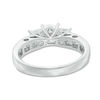 Thumbnail Image 3 of 3 CT. T.W. Princess-Cut Diamond Past Present Future® Vintage-Style Bridal Set in 14K White Gold