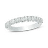 Thumbnail Image 1 of Vera Wang Love Collection 5/8 CT. T.W. Baguette and Round Diamond Alternating Wedding Band in 14K White Gold