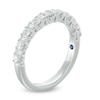 Thumbnail Image 2 of Vera Wang Love Collection 5/8 CT. T.W. Baguette and Round Diamond Alternating Wedding Band in 14K White Gold