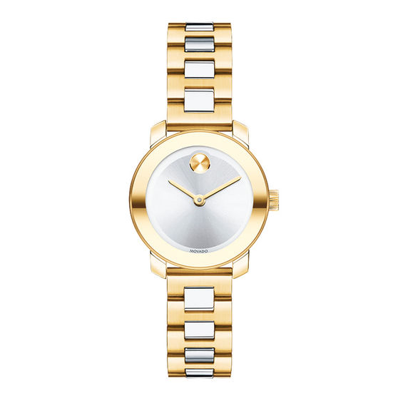 Ladies' Movado BoldÂ® Two-Tone Watch with Silver-Tone Dial (Model: 3600336)