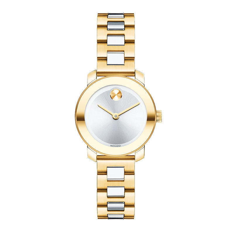 Main Image 1 of Ladies' Movado Bold® Two-Tone Watch with Silver-Tone Dial (Model: 3600336)