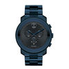 Thumbnail Image 1 of Men's Movado Bold Navy Blue IP Chronograph Watch with Dark Blue Dial (Model: 3600279)