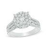 Thumbnail Image 1 of 1-1/5 CT. T.W. Diamond Double Frame Engagement Ring in 14K White Gold