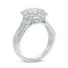 Thumbnail Image 2 of 1-1/5 CT. T.W. Diamond Double Frame Engagement Ring in 14K White Gold