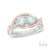 Thumbnail Image 1 of Ever Us® 2 CT. T.W. Two-Stone Diamond Swirl Band in 14K Two-Tone Gold